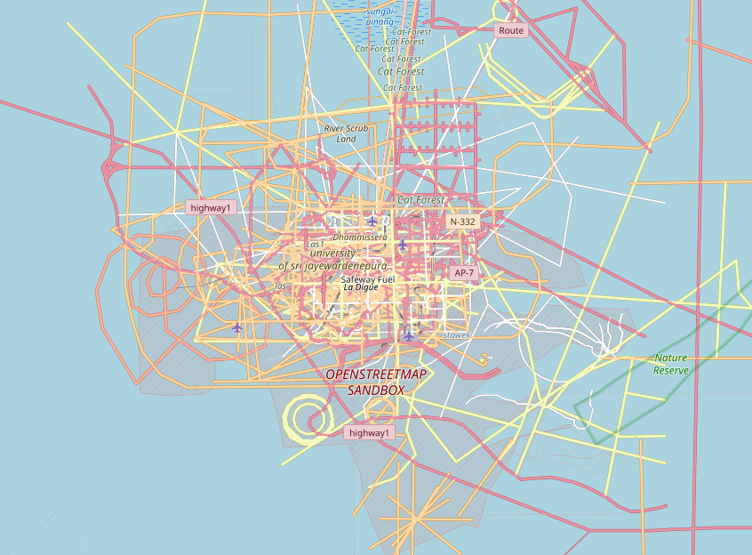 NULL island has been a frequent subject of errors and vandalism. All these elements have been deleted but existed in the map at some point in time in the past.