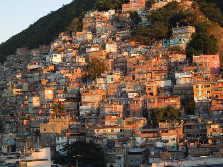 Densely population neighborhood in Rio de Janeiro.