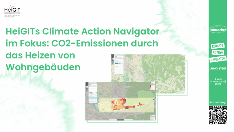 HeiGITs Climate Action Navigator im Fokus - CO2-Emissionen durch das Heizen von Wohngebäuden