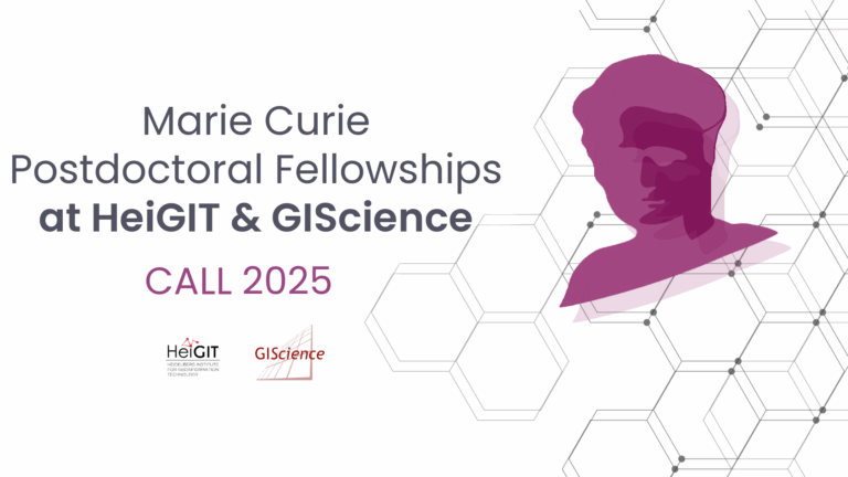 Marie Curie Postdoctoral Fellowships at HeiGIT & GIScience