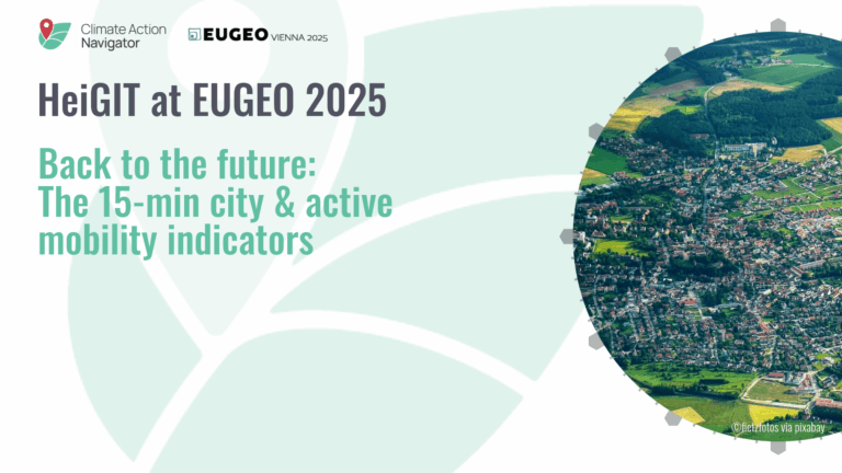 Back to the future: the 15-min city and active mobility indicators