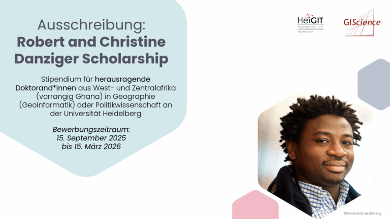 Stipendium für herausragende Doktorand*innen aus West- und Zentralafrika (vorrangig Ghana) in Geographie (Geoinformatik) oder Politikwissenschaft an der Universität Heidelberg