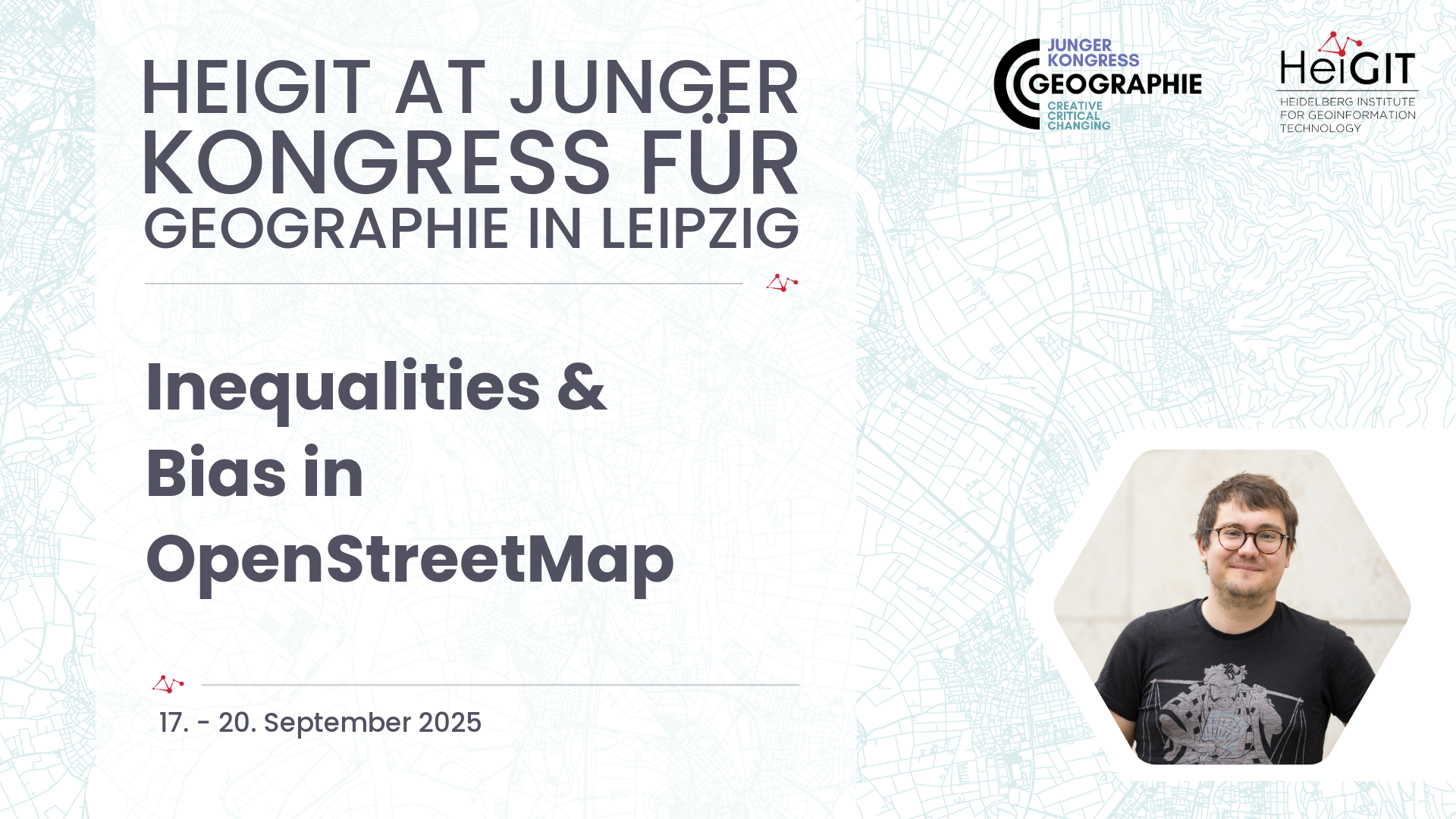 HeiGIT at Junger Kongress für Geographie in Leipzig