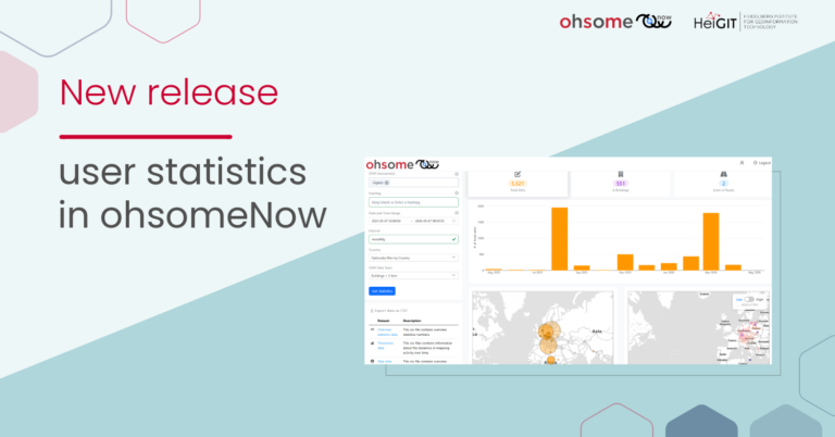 New release - user statistics in ohsomeNow