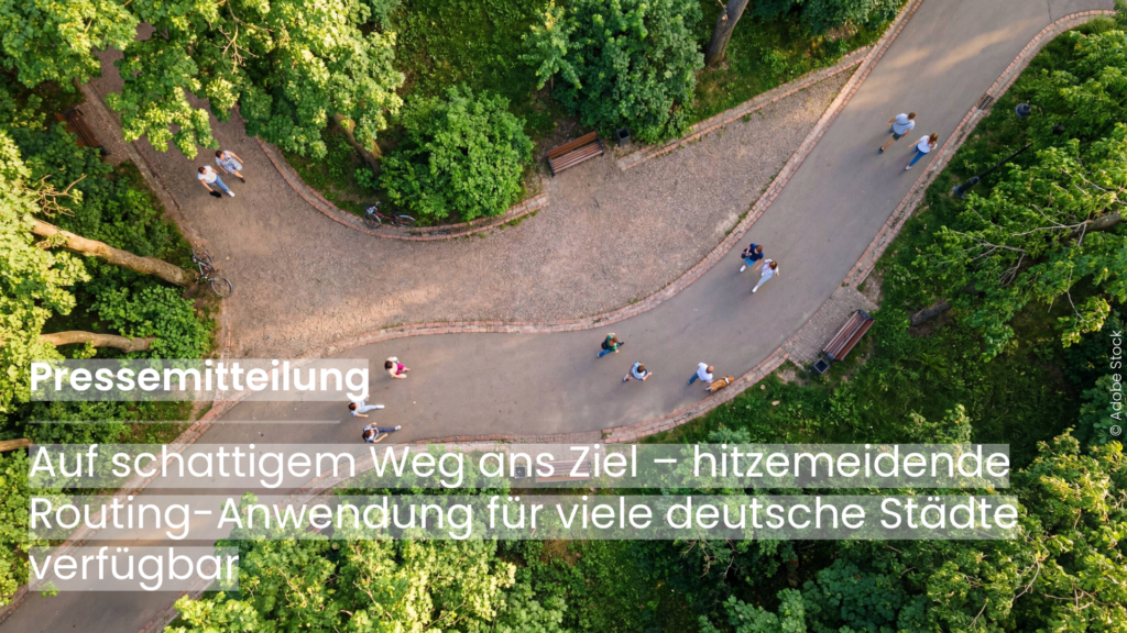 the image shows people walking in a park