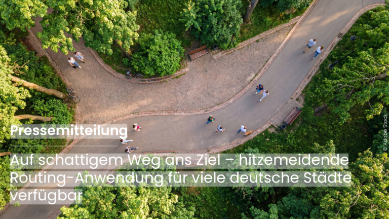 the image shows people walking in a park