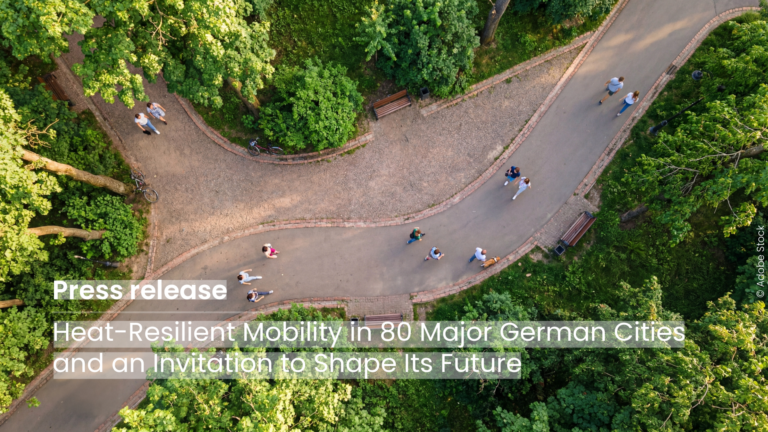 the image shows people walking in a park
