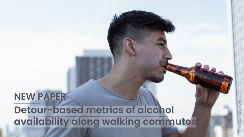 New Paper “Detour-based metrics of alcohol availability along walking commutes”
